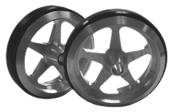 Billet Aluminum Wheelie Bar Wheel - Star Style - Each