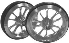 Billet Aluminum Wheelie Bar Wheel - Spoke Style - Each